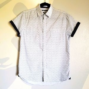 PD&C White Button-Down T-Shirt
